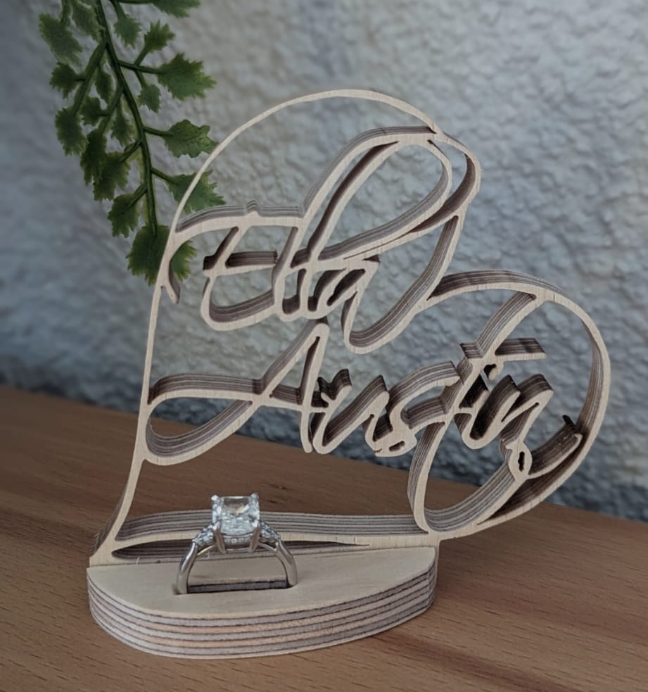 Hochzeit Herz Holz