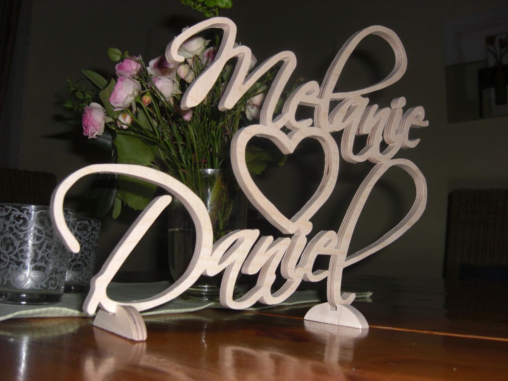 Hochzeit Herz Holz