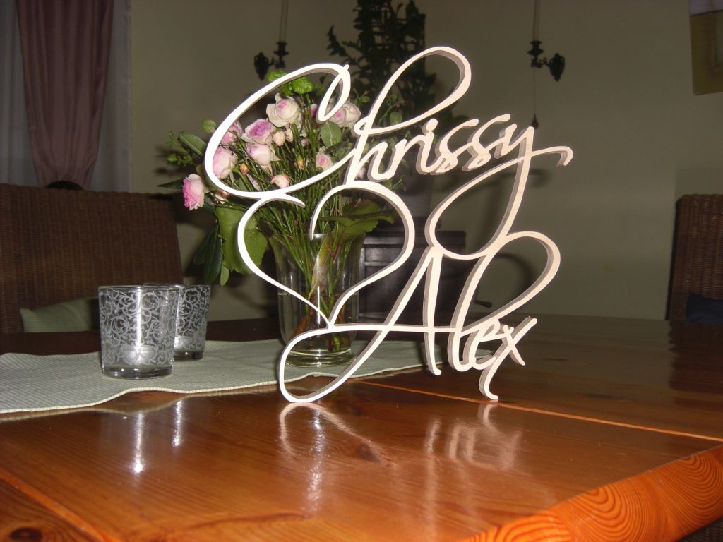Hochzeit Herz Holz
