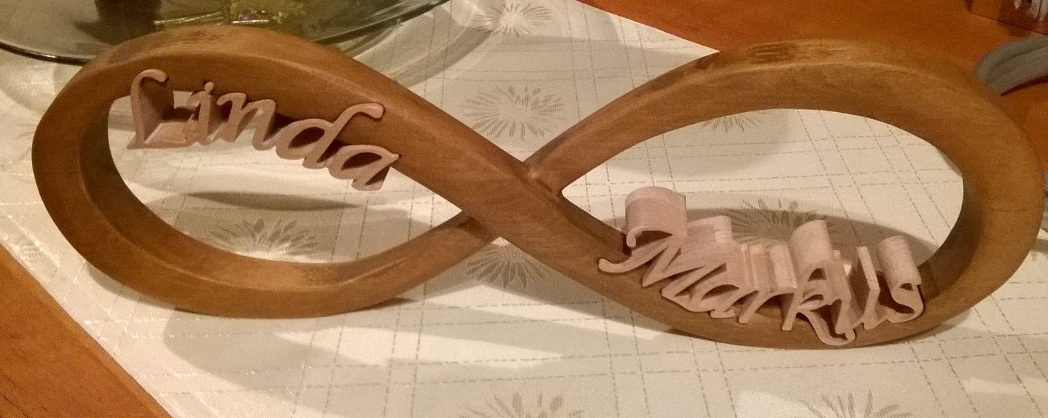 Hochzeit Infinity Unendlich Holz